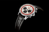 Breitling Navitimer B01 Chronograph 43 Boeing 747 White Dial Black Leather Strap Watch for Men - AB01383B1G1P1