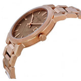 Burberry The City Rose Gold Dial Rose Gold Steel Strap Watch for Women - BU9034