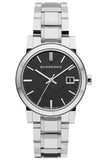 Burberry The City Black Dial Silver Stainless Steel Strap Watch for Women - BU9001