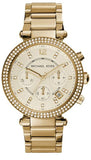 Michael Kors Parker Gold Dial Gold Steel Strap Watch for Women - MK5354