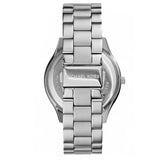 Michael Kors Slim Runway Quartz Pink Dial Silver Steel Strap Watch For Women - MK3380