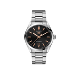 Tag Heuer Carrera Day Date Black Dial Silver Steel Strap Watch for Men - WBN2013.BA0640