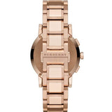 Burberry The City Nude Dial Rose Gold Steel Strap Watch for Women - BU9228