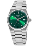 Tissot PRX Quartz Green Dial Steel Silver Steel Strap Watch for Men - T137.410.11.081.00