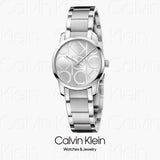 Calvin Klein City Silver Dial Silver Steel Strap Watch for Women - K2G23142