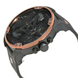 Diesel Mr Daddy 2.0 Chronograph Black Dial Black Steel Strap Watch For Men - DZ7400