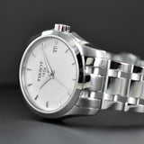 Tissot T Trend Couturier White Dial Silver Steel Strap Watch For Women - T035.210.11.011.00