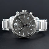 Tissot Quickster Chronograph Black Dial Silver Steel Strap Watch For Men - T095.417.11.067.00