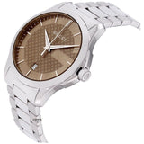 Gucci G Timeless Brown Dial Silver Steel Strap Watch For Men - YA126445