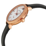 Marc Jacobs Sally White Dial Black Leather Strap Watch for Women - MBM1352