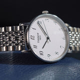 Tissot Everytime Desire Medium Silver Dial Silver Mesh Bracelet Watch For Men - T109.410.11.032.00