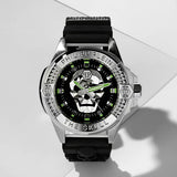 Philipp Plein The Skull Black Dial Black Silicone Strap Watch for Men - PWAAA0121