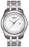 Tissot T Trend Couturier Chronograph White Dial Silver Steel Strap Watch For Men - T035.410.11.031.00