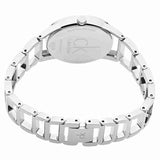 Calvin Klein Stately White Dial Silver Steel Strap Watch for Women - K3G23126