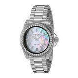 Gucci Dive Diamonds Mother of Pearl Dial Silver Steel Strap Watch For Women - YA136406