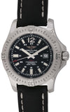 Breitling Colt Automatic 44mm Black Dial Leather Strap Mens Watch - A1738811/BD44/435X