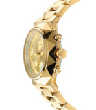 Michael Kors Raquel Analog Gold Dial Gold Steel Strap Watch For Women - MK4690