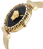 Versace Palazzo Empire Greca Black Dial Gold Mesh Bracelet Watch for Women - VEDV00519