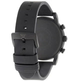 Emporio Armani Luigi Chronograph Black Dial Black Leather Strap Watch For Men - AR11133