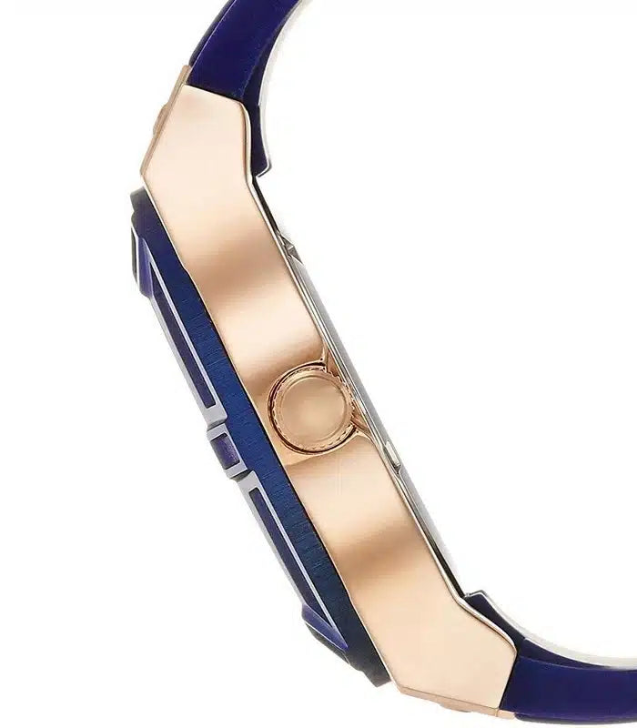 Guess Jet Setter Analog Quartz Blue Dial Blue Rubber Strap Watch For Women - W0571L1