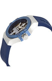 Maserati Potenza Skeleton Dial Quartz Blue Silicon Watch For Men - R8821108028