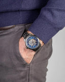 Maserati Epoca Automatic Skeleton Blue Dial Mesh Bracelet Watch For Men - R8823118002