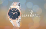 Maserati Tradizione Blue Dial Two Tone Steel Strap Watch For Men - R8853125001