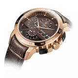 Maserati Ingegno Chronograph Brown Dial Brown Leather Strap Watch For Men - R8871619001