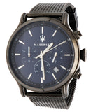 Maserati Epoca Black Edition Blue Dial Black Mesh Bracelet Watch For Men - R8873618008