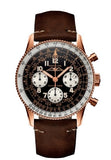 Breitling Navitimer 1959 Edition Black Dial Brown Leather Strap Watch for Men - RB0910371B1X1