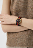 Gucci G Timeless Bee Red & Blue Dial Red Two Tone Nylon Strap Watch For Men - YA1264061