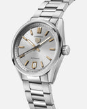 Tag Heuer Carrera Date Silver Dial Silver Steel Strap Watch for Women - WBN2310.BA0001