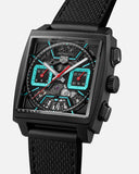 Tag Heuer Monaco Automatic Chronograph Black Dial Black Nylon Strap Watch for Men - CBL2184.FT6236