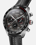 Tag Heuer Carrera Porsche Chronograph Special Edition Black Dial Black Leather Strap Watch for Men - CBN2A1F.FC6492