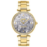 Coach Park Blue Dial Gold Steel Strap Watch for Women - 14503225