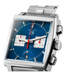 Tag Heuer Monaco Automatic Chronograph Blue Dial Silver Steel Strap Watch for Men - CBL2111.BA0644