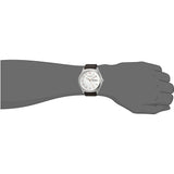 Emporio Armani Dress Quartz White Dial Brown Leather Strap Watch For Men - AR1999