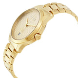 Gucci G Timeless Gold Dial Gold Steel Strap Unisex Watch - YA126461