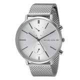 Michael Kors Jaryn Silver Dial Silver Mesh Bracelet Watch for Men - MK8541