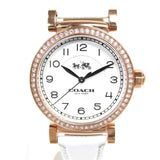 Coach Madison White Dial White Leather Strap Watch for Women - 14502401