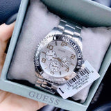 Guess BFF Multifunction Silver Dial Silver Steel Strap Watch for Women - W0231L1