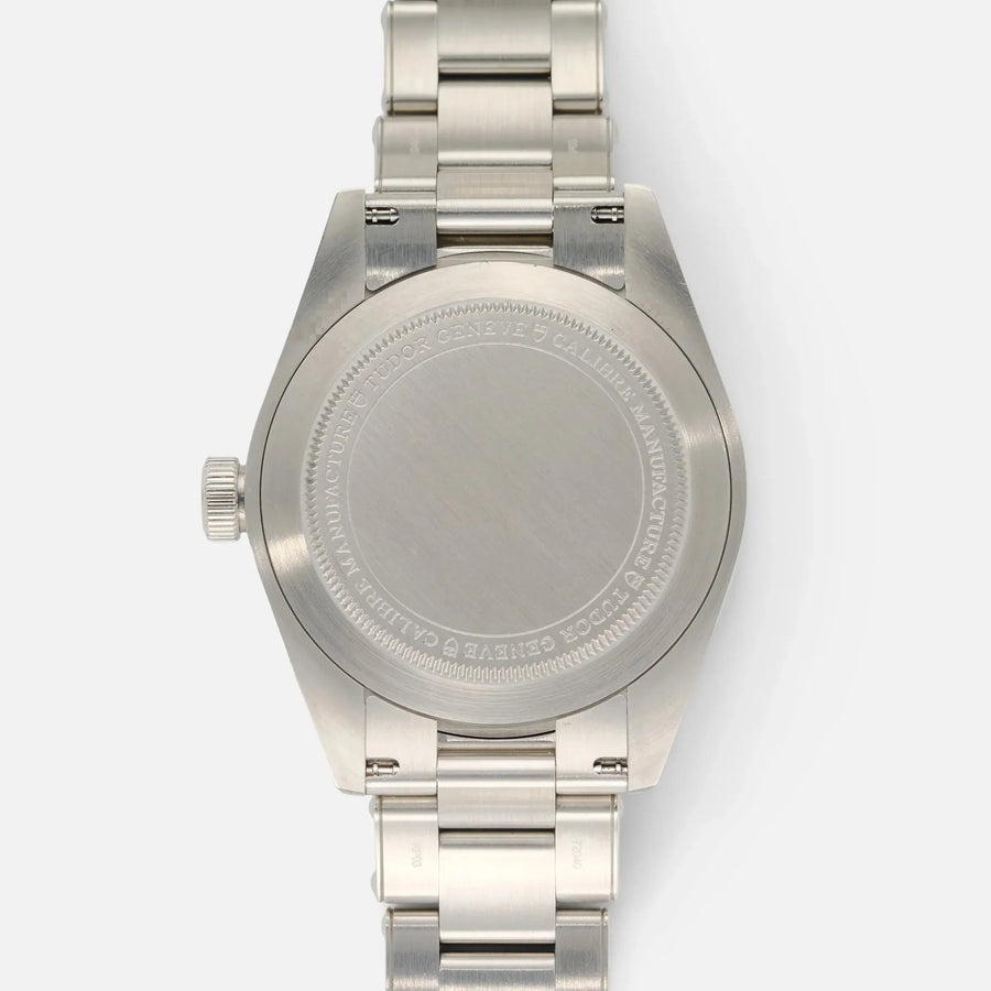Tudor Black Bay Black Dial Silver Steel Strap Watch for Men - 79030N-0001