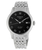 Tissot T Classic Le Locle Automatic Black Dial Silver Steel Strap Watch For Women - T41.1.483.53