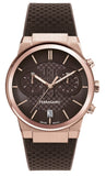 Salvatore Ferragamo Sapphire Chrono Brown Dial Brown Rubber Strap Watch for Men - SFME01023