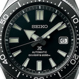 Seiko Prospex Automatic Diver Black Dial Silver Steel Strap Watch For Men - SPB051J1