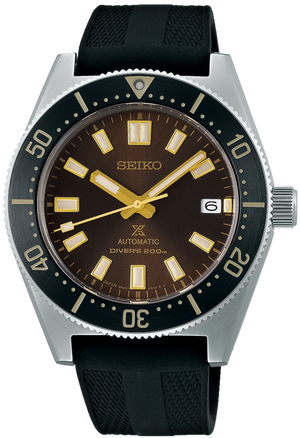 Seiko Prospex 1965 Diver's Modern Re-Interpretation Automatic Brown Dial Black Rubber Strap Watch For Men - SPB147J1