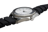 Seiko Shogun Prospex Titanium Divers Automatic White Dial Black Rubber Strap Watch For Men - SPB191J1