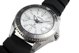 Seiko Shogun Prospex Titanium Divers Automatic White Dial Black Rubber Strap Watch For Men - SPB191J1