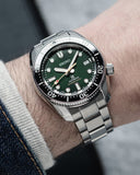 Seiko Prospex 140th Anniversary Limited Divers Green Dial Silver Steel Strap Watch For Men - SPB207J1