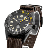 Seiko Prospex Black Series 1965 Limited Edition Black Dial Brown NATO Strap Watch For Men - SPB253J1